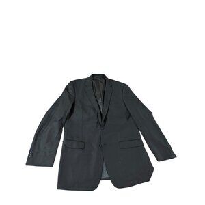 Kenneth Cole New York Black Wool Blazer 42L 36L